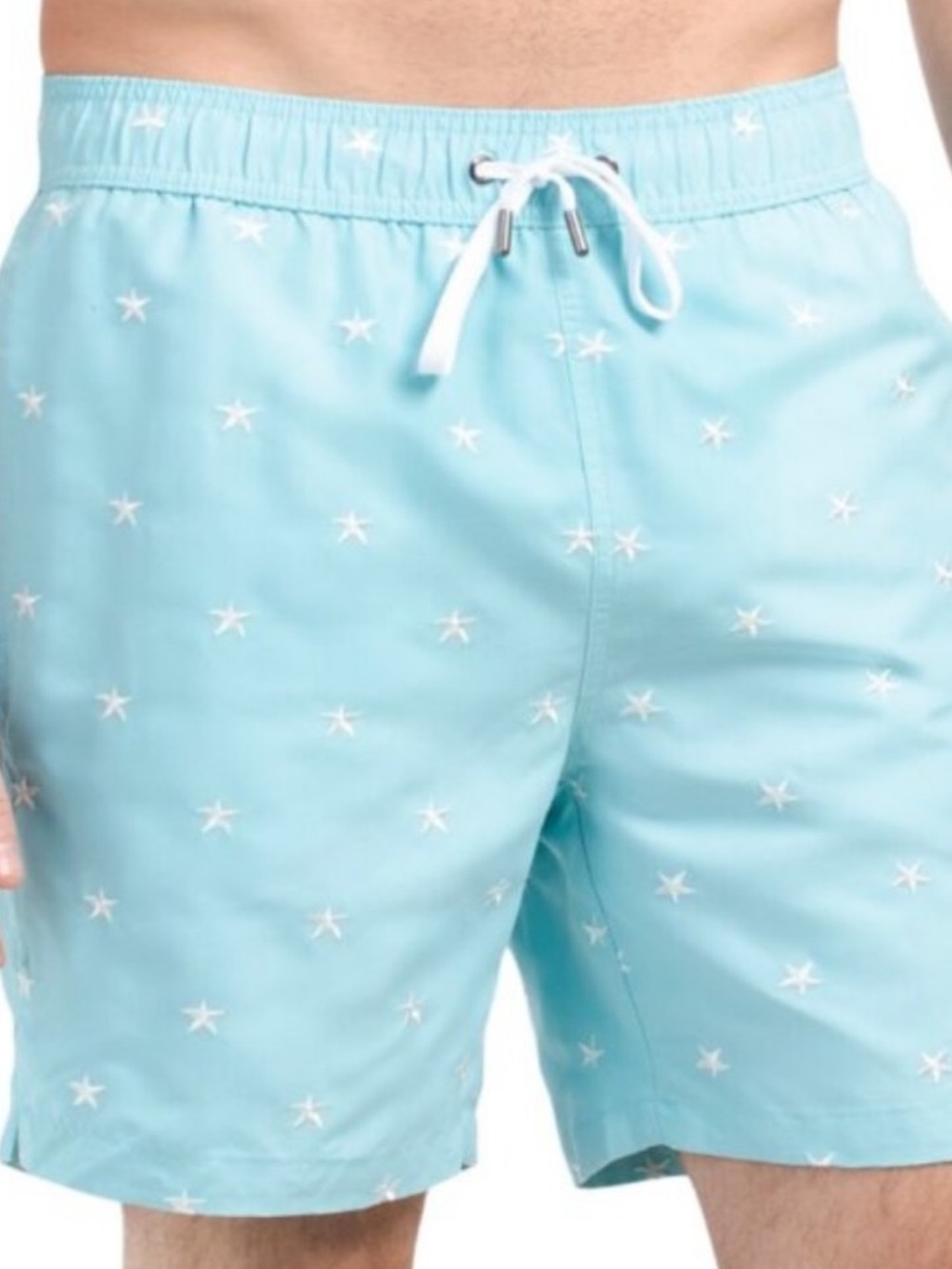 NWT - Men's Onia Charles 7" Swim Trunks - Blue and White - Sizes XL